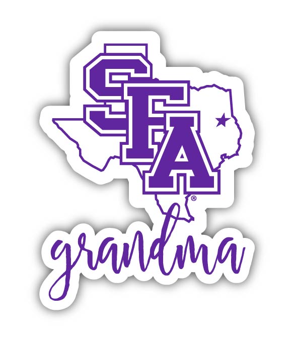 Stephen F. Austin State University Proud Grandma 4-Inch NCAA High-Definition Magnet - Versatile Metallic Surface Adornment