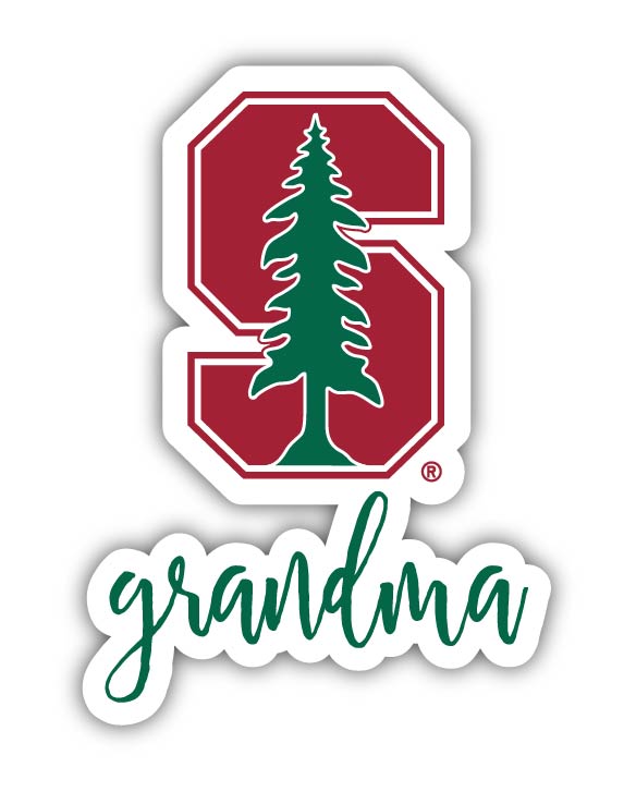 Stanford University Proud Grandma 4-Inch NCAA High-Definition Magnet - Versatile Metallic Surface Adornment