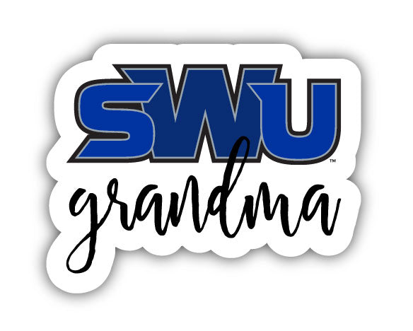 Southern Wesleyan University 4-Inch Proud Grandma NCAA - Durable School Spirit Vinyl Decal Perfect Gift for Grandma