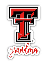 Load image into Gallery viewer, Texas Tech Red Raiders 4-Inch Proud Grandma NCAA - Durable School Spirit Vinyl Decal Perfect Gift for Grandma
