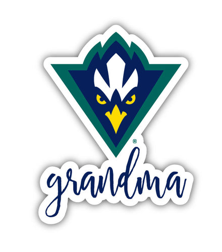 North Carolina Wilmington Seahawks 4-Inch Proud Grandma NCAA - Durable School Spirit Vinyl Decal Perfect Gift for Grandma