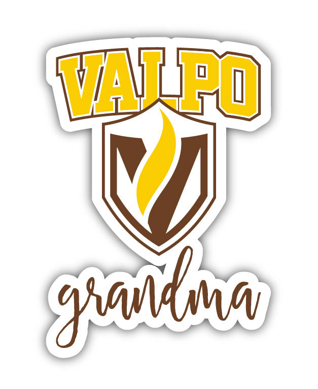 Valparaiso University Proud Grandma 4-Inch NCAA High-Definition Magnet - Versatile Metallic Surface Adornment