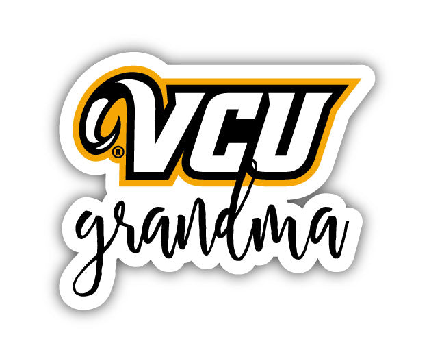 Virginia Commonwealth Proud Grandma 4-Inch NCAA High-Definition Magnet - Versatile Metallic Surface Adornment