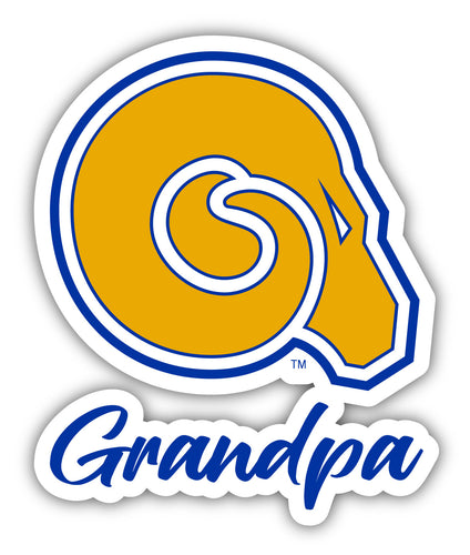 Albany State University 4-Inch Proud Grandpa NCAA - Durable School Spirit Vinyl Decal Perfect Gift for Grandpa