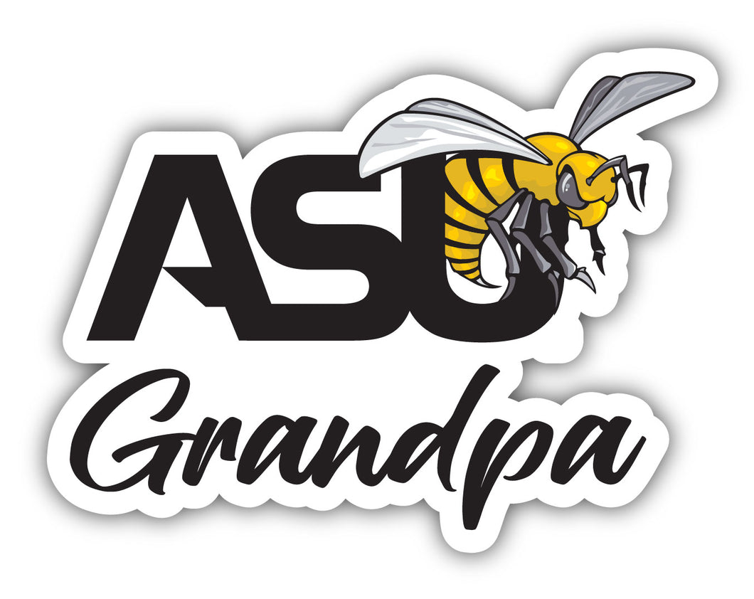 Alabama State University 4-Inch Proud Grandpa NCAA - Durable School Spirit Vinyl Decal Perfect Gift for Grandpa