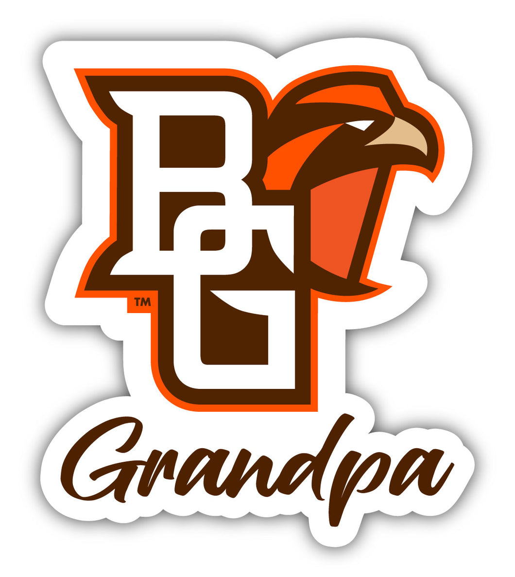 Bowling Green Falcons 4-Inch Proud Grandpa NCAA - Durable School Spirit Vinyl Decal Perfect Gift for Grandpa