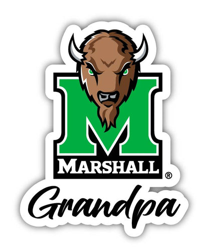 Marshall Thundering Herd 4-Inch Proud Grandpa NCAA - Durable School Spirit Vinyl Decal Perfect Gift for Grandpa