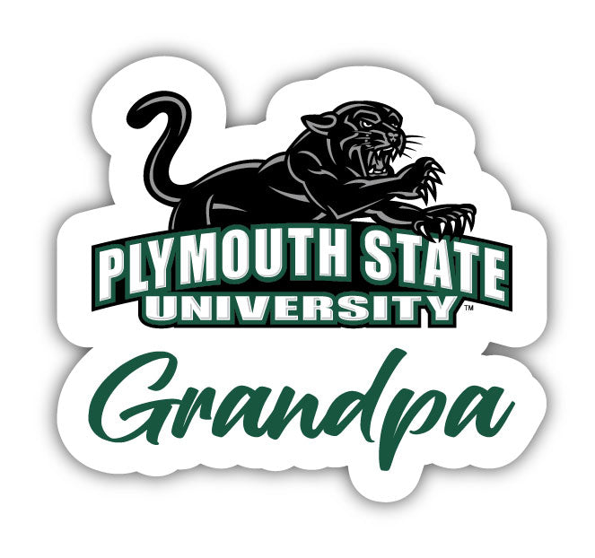 Plymouth State University 4-Inch Proud Grandpa NCAA - Durable School Spirit Vinyl Decal Perfect Gift for Grandpa