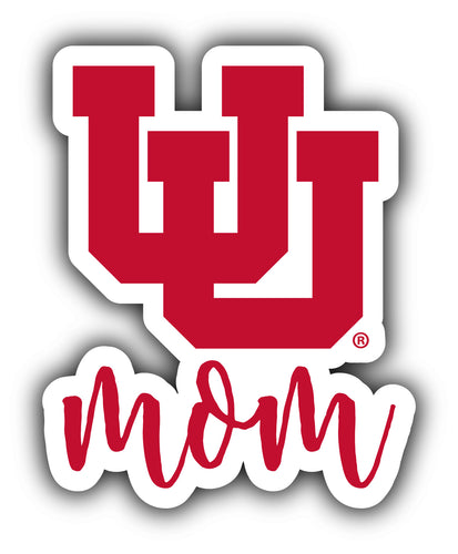 Utah Utes 4-Inch Proud Mom NCAA - Durable School Spirit Vinyl Decal Perfect Gift for Mom