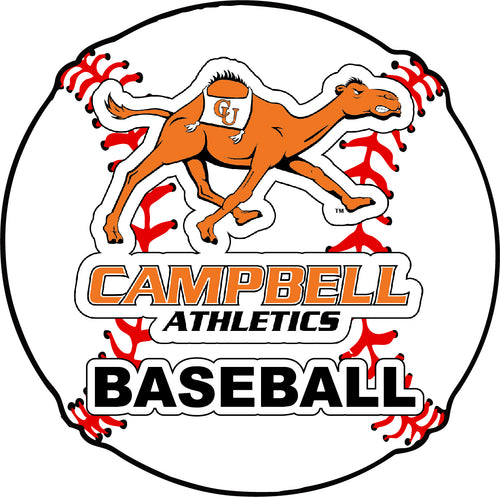 Campbell University Fighting Camels 4-Inch Round Baseball NCAA Passion Vinyl Decal Sticker