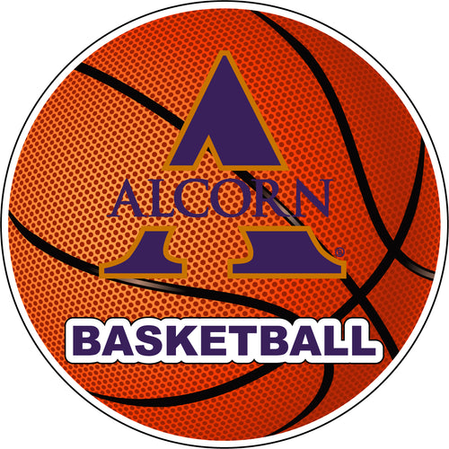 Alcorn State Braves 4-Inch Round Basketball NCAA Hoops Pride Vinyl Decal Sticker