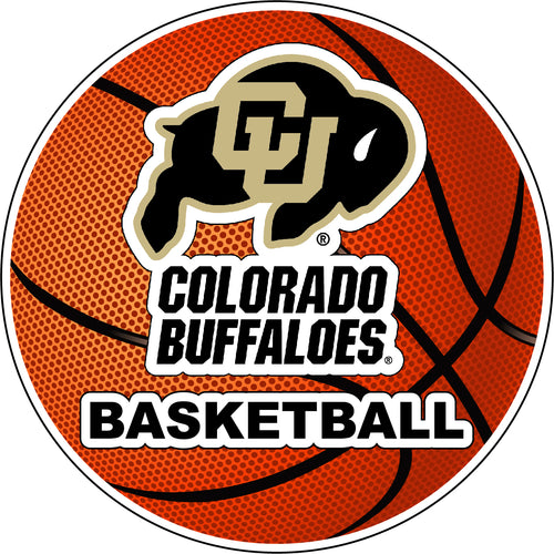 Colorado Buffaloes 4-Inch Round Basketball NCAA Hoops Pride Vinyl Decal Sticker