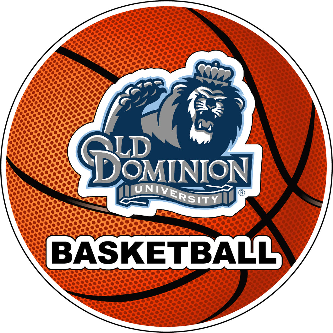 Old Dominion Monarchs 4-Inch Round Basketball NCAA Hoops Pride Vinyl Decal Sticker