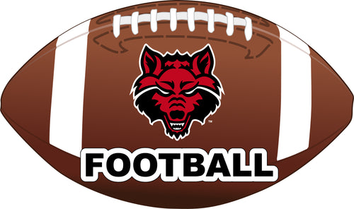 Arkansas State 4-Inch Round Football NCAA Gridiron Glory Vinyl Decal Sticker