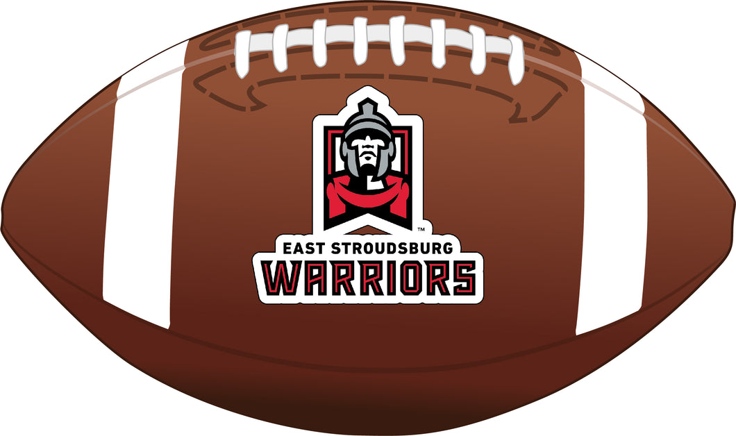 East Stroudsburg University 4-Inch Round Football NCAA Gridiron Glory Vinyl Decal Sticker