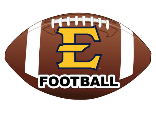 East Tennessee State University 4-Inch Round Football NCAA Gridiron Glory Vinyl Decal Sticker