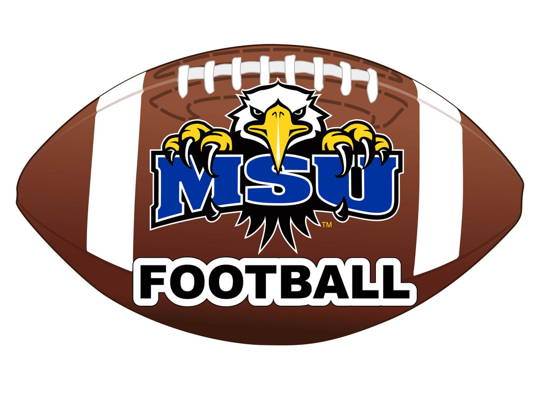 Morehead State University 4-Inch Round Football NCAA Gridiron Glory Vinyl Decal Sticker