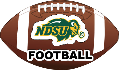 North Dakota State Bison 4-Inch Round Football NCAA Gridiron Glory Vinyl Decal Sticker