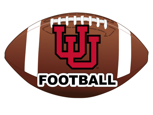 Utah Utes 4-Inch Round Football NCAA Gridiron Glory Vinyl Decal Sticker