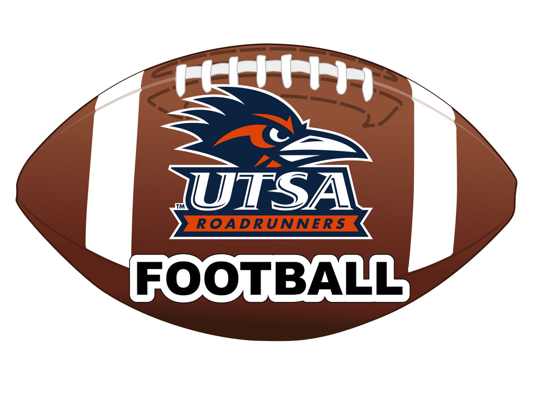 UTSA Road Runners 4-Inch Round Football NCAA Gridiron Glory Vinyl Decal Sticker