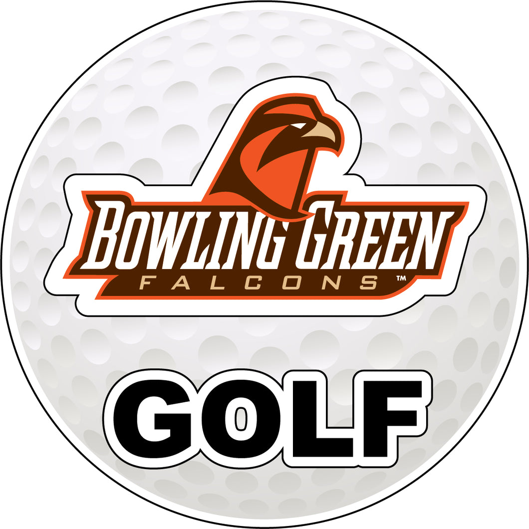 Bowling Green Falcons 4-Inch Round Golf NCAA Fairway Fervor Vinyl Decal Sticker