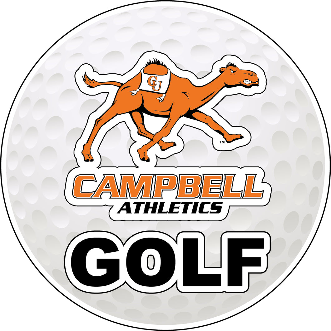 Campbell University Fighting Camels 4-Inch Round Golf NCAA Fairway Fervor Vinyl Decal Sticker