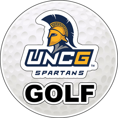 North Carolina Greensboro Spartans 4-Inch Round Golf NCAA Fairway Fervor Vinyl Decal Sticker