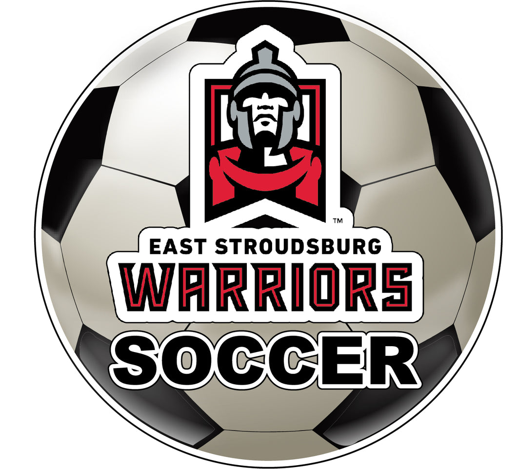 East Stroudsburg University 4-Inch Round Soccer Ball NCAA Soccer Passion Vinyl Sticker