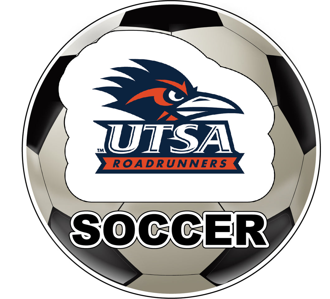 UTSA Road Runners 4-Inch Round Soccer Ball NCAA Soccer Passion Vinyl Sticker