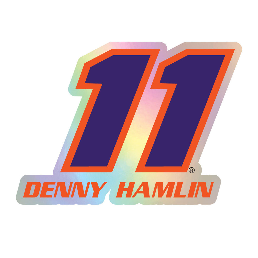 #11 Denny Hamlin  Laser Cut Holographic Decal