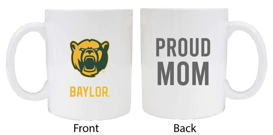 Baylor Bears Proud Mom White Ceramic Coffee Mug - White (2 Pack)