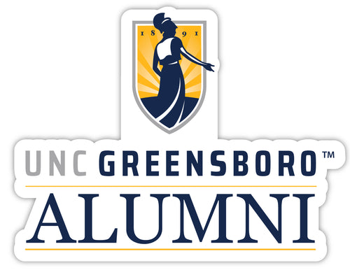 North Carolina Greensboro Spartans 4-Inch Alumni NCAA Vinyl Sticker - Durable School Spirit Decal