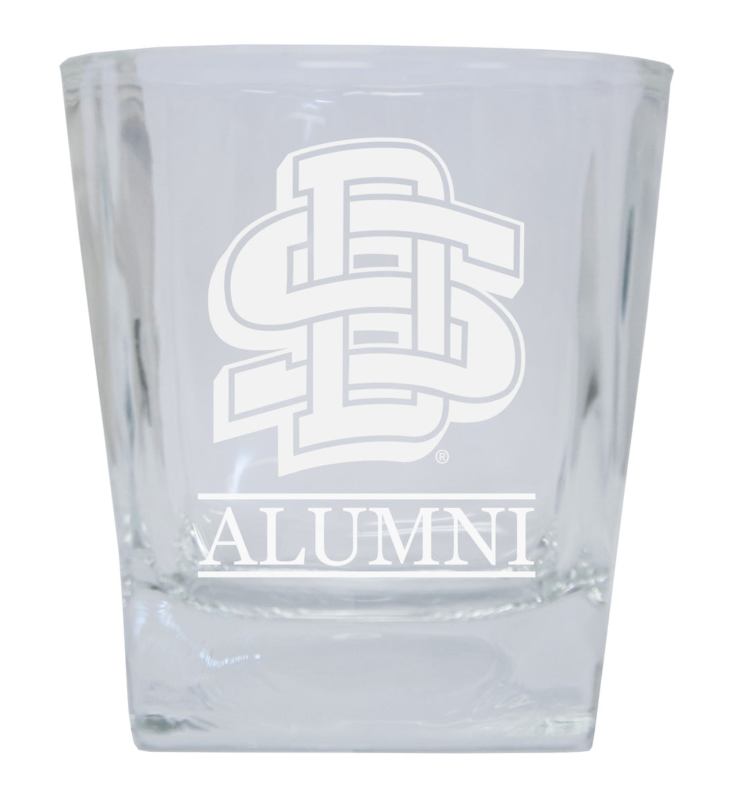 South Dakota State Jackrabbits Alumni Elegance - 5 oz Etched Shooter Glass Tumbler 4-Pack