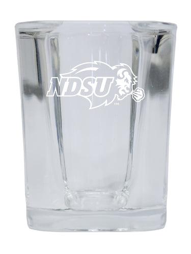 North Dakota State Bison NCAA Collector's Edition 2oz Square Shot Glass - Laser Etched Logo 