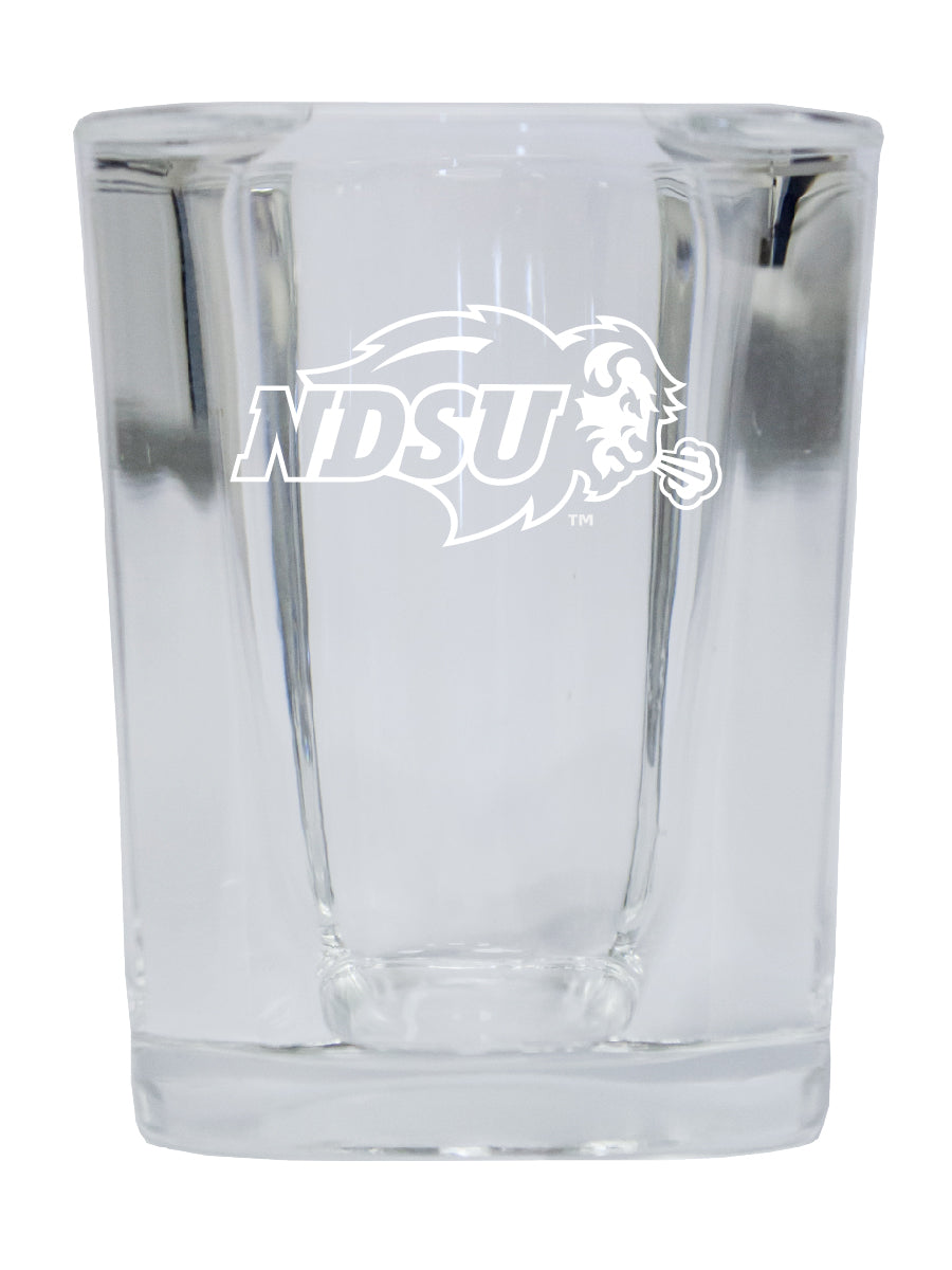 North Dakota State Bison NCAA Collector's Edition 2oz Square Shot Glass - Laser Etched Logo 