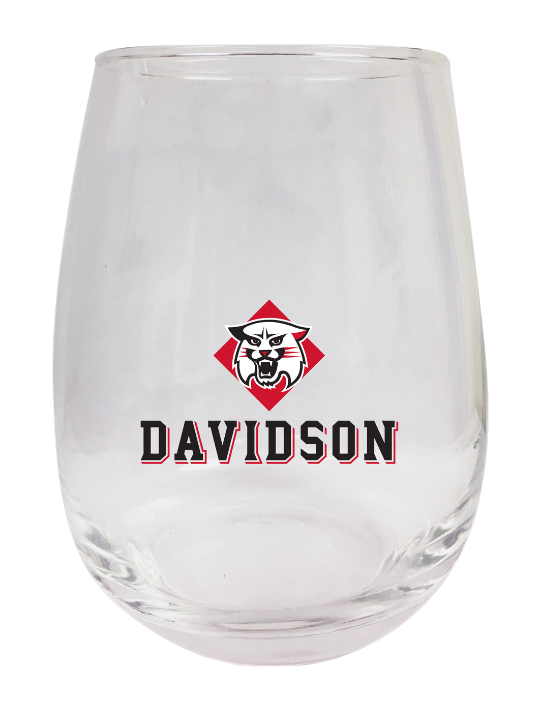 Davidson College Stemless Wine Glass - 9 oz. | Officially Licensed NCAA Merchandise