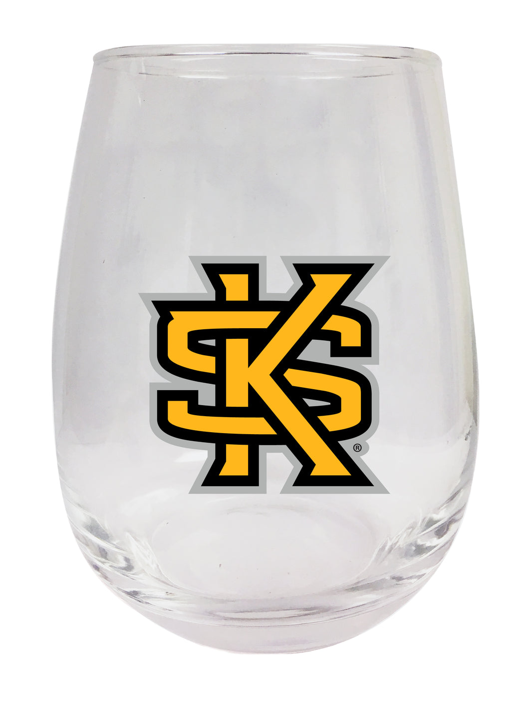 Kennesaw State University Stemless Wine Glass - 9 oz. | Officially Licensed NCAA Merchandise