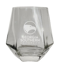 Load image into Gallery viewer, Georgia Southern Eagles Tigers Etched Diamond Cut 10 oz Stemless Wine Glass - NCAA Licensed
