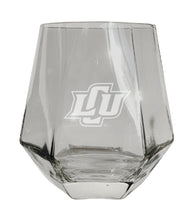 Load image into Gallery viewer, Lubbock Christian University Chaparral Tigers Etched Diamond Cut 10 oz Stemless Wine Glass - NCAA Licensed
