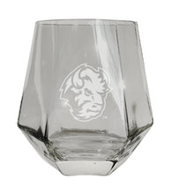 Load image into Gallery viewer, North Dakota State Bison Tigers Etched Diamond Cut 10 oz Stemless Wine Glass - NCAA Licensed
