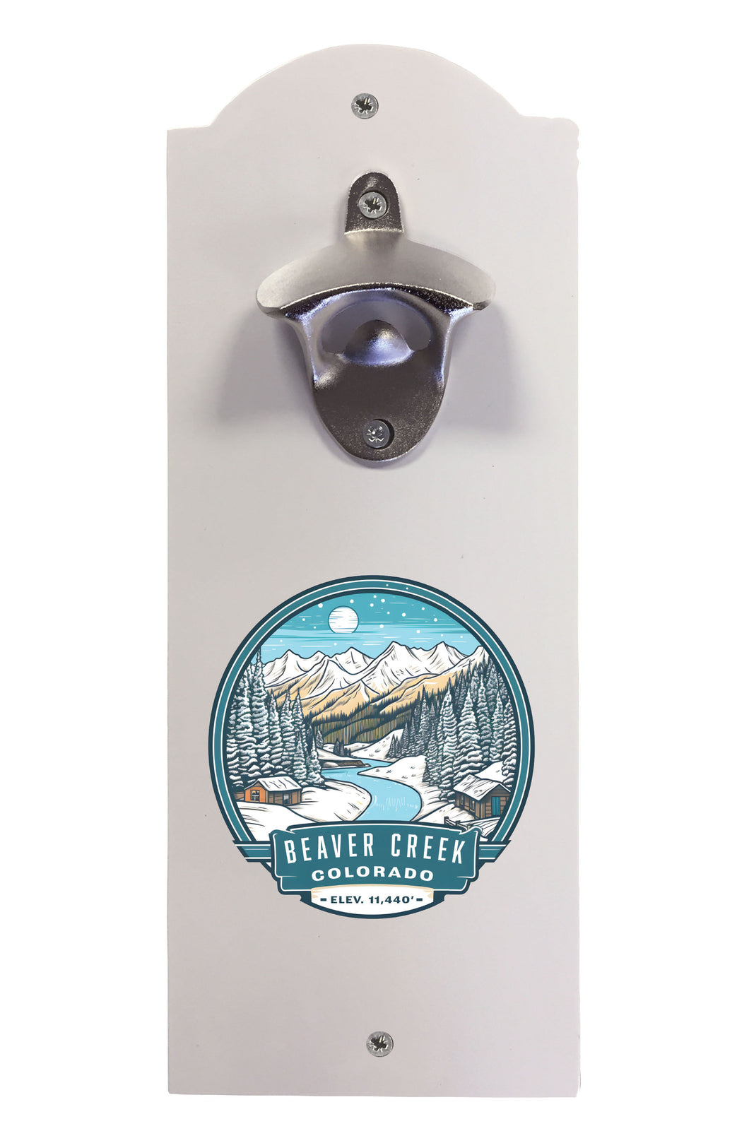 Beaver Creek Colorado Design B Souvenir  Wall mounted bottle opener