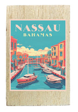 Load image into Gallery viewer, Nassau  the Bahamas Design B Souvenir Wooden 2&quot; x 3&quot; Fridge Magnet
