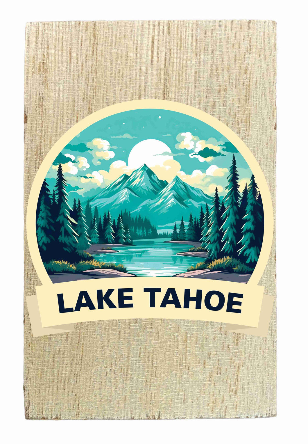 Lake Tahoe California Design A Souvenir Wooden 2