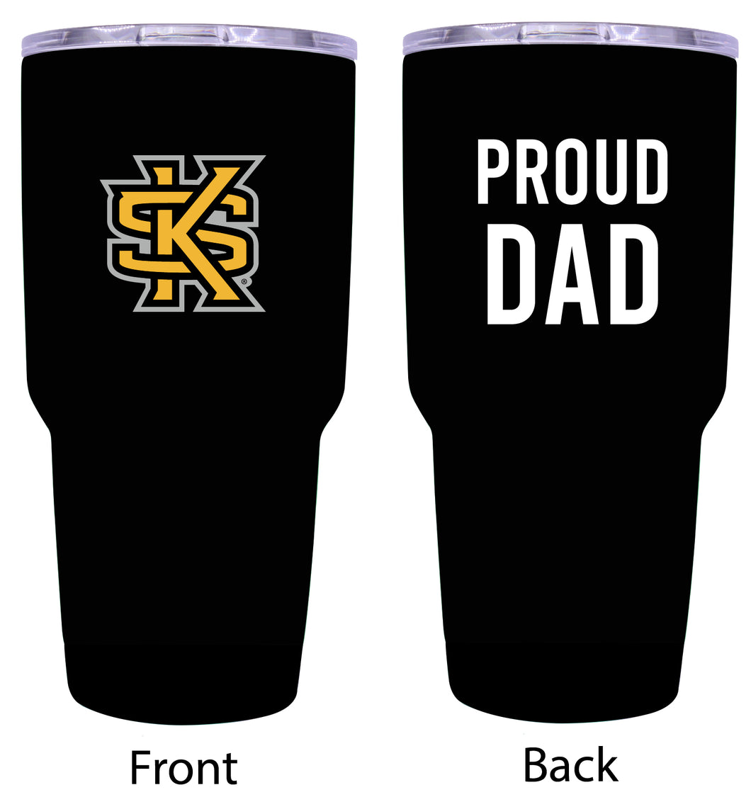 Kennesaw State University Proud Dad 24 oz Insulated Stainless Steel Tumbler Black