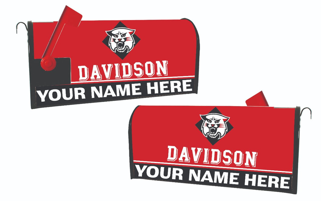 Davidson College NCAA Officially Licensed Mailbox Cover Customizable With Your Name