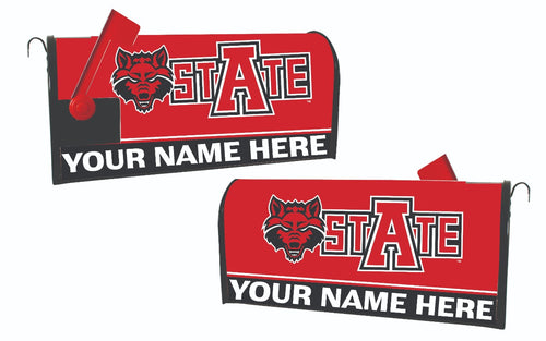 Arkansas State NCAA Officially Licensed Mailbox Cover Customizable With Your Name