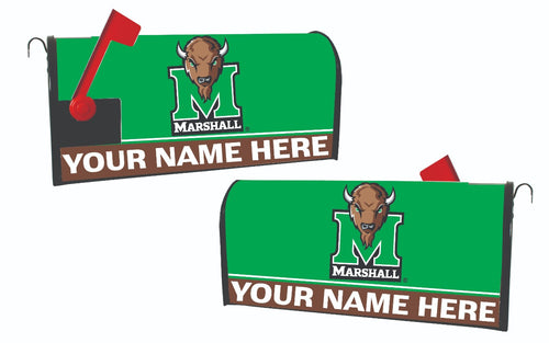 Marshall Thundering Herd NCAA Officially Licensed Mailbox Cover Customizable With Your Name