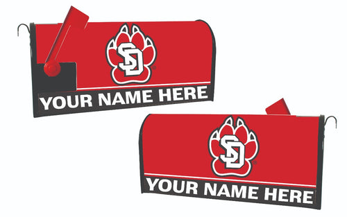 South Dakota Coyotes NCAA Officially Licensed Mailbox Cover Customizable With Your Name