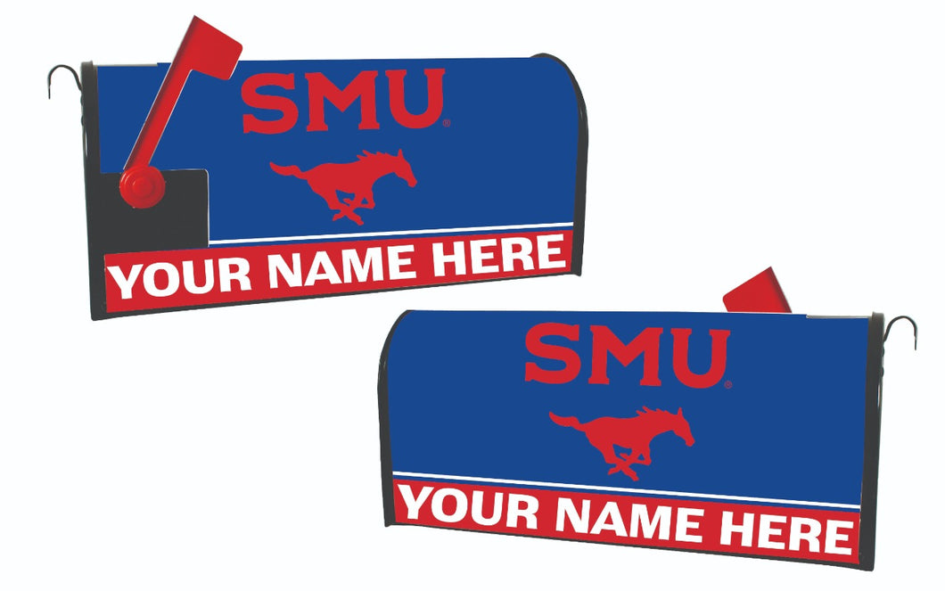 Southern Methodist University NCAA Officially Licensed Mailbox Cover Customizable With Your Name