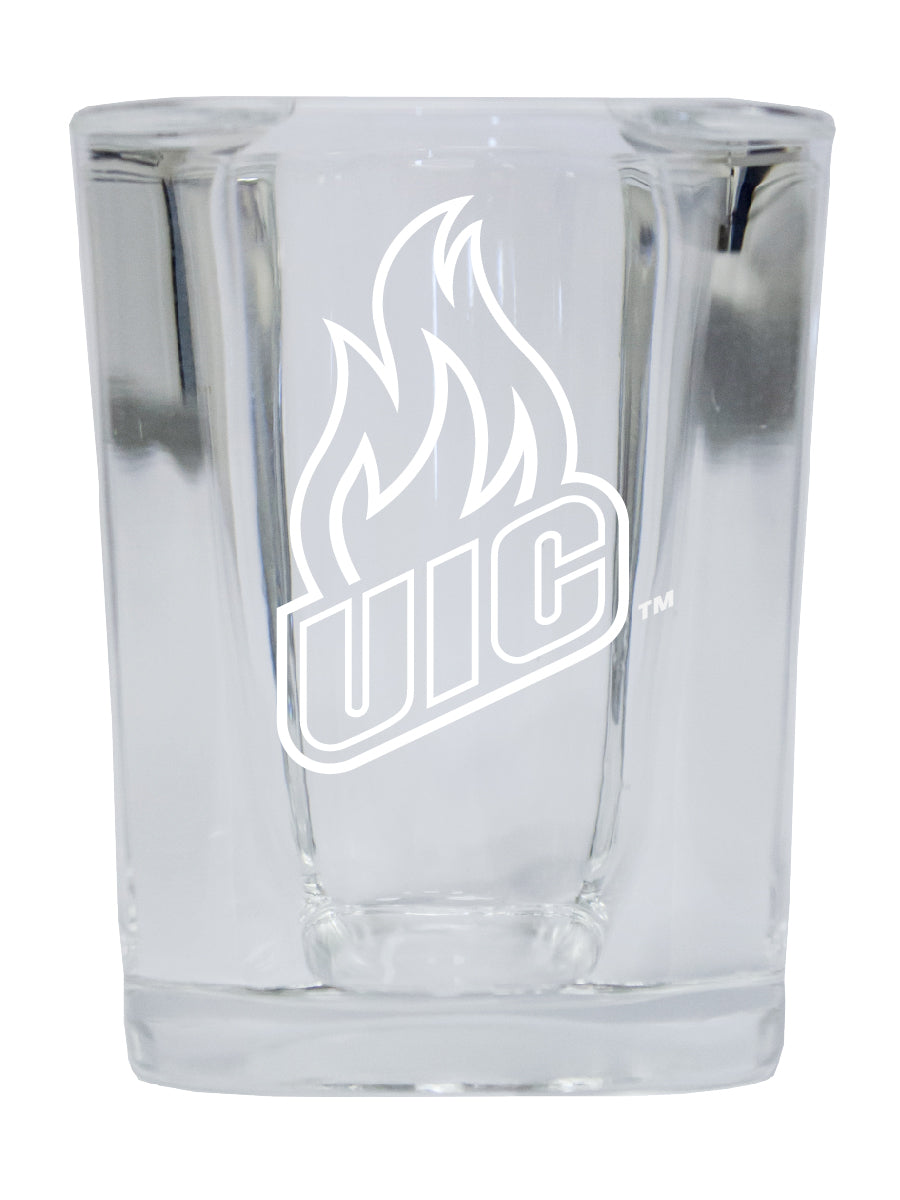 University of Illinois at Chicago NCAA Collector's Edition 2oz Square Shot Glass - Laser Etched Logo 